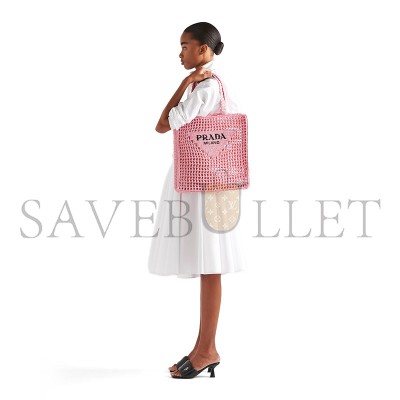 PRADA CROCHET TOTE BAG 1BG393 (38*36*3cm) 